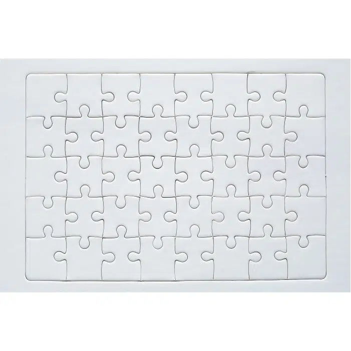 unfinished red with white jigsaw puzzle pieces 1 وکتور پازل - اره منبت کاری - اره مویی - قطعات پازل