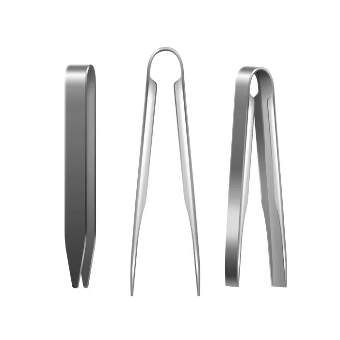 وکتور سه انبر فلزی - زغال - جداسازی زمینه سفید 1 vector three metal hookah tongs charcoal incense different foreshortening isolated white background 1 وکتور سه انبر فلزی - زغال - جداسازی زمینه سفید