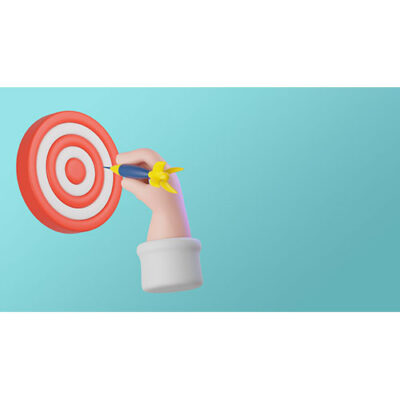 طرح آیکون سه بعدی سیبل و دارت