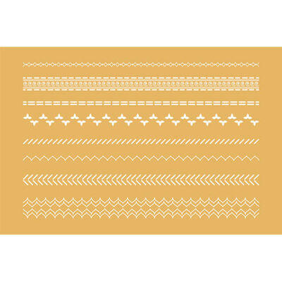 ست طرح و حاشیه کناره سنگ مزار و قرنیز