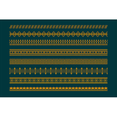 طرح و حاشیه کنار قرنیز و سنگ