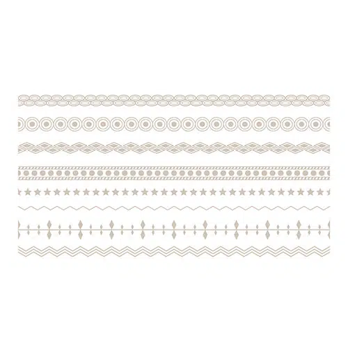Ethnic floral boho borders set design 1 مجموعه-گوشه-حاشیه-تصویرسازی-زینتی-قاب-تک رنگ-سبک