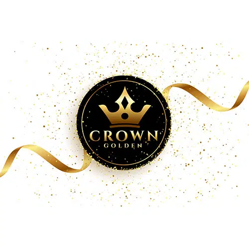 Luxury golden crown background with ribbon 1 وکتور-صفحه-وینتیج-دکور-با-تاج-فلش-عناصر-گل