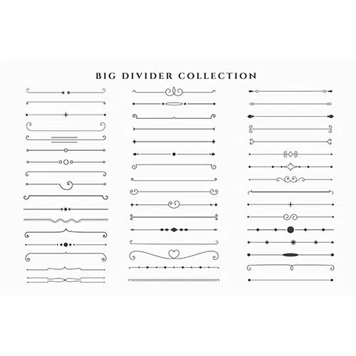 Mega set floral dividers frames collection 1 مجموعه-گوشه-حاشیه-تصویرسازی-زینتی-قاب-تک رنگ-سبک