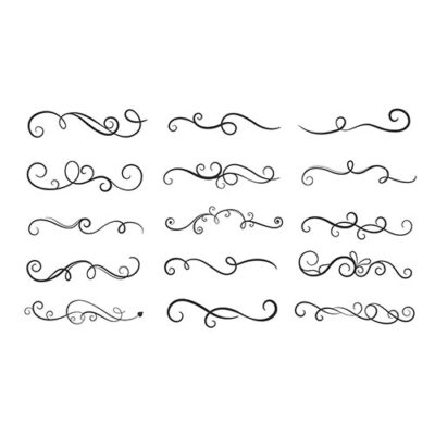 طرح گل پیچی مناسب حاشیه و کادر