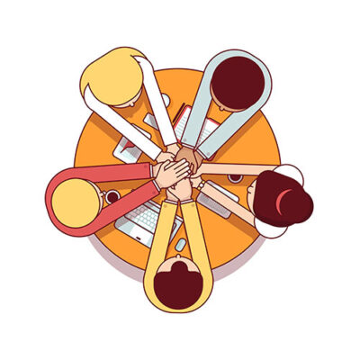 طرح وکتور شروع به کار تیم تجاری