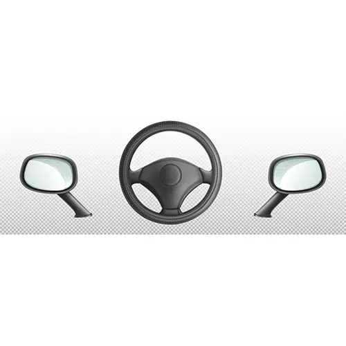 car steering wheel side rear view mirrors 1 طرح