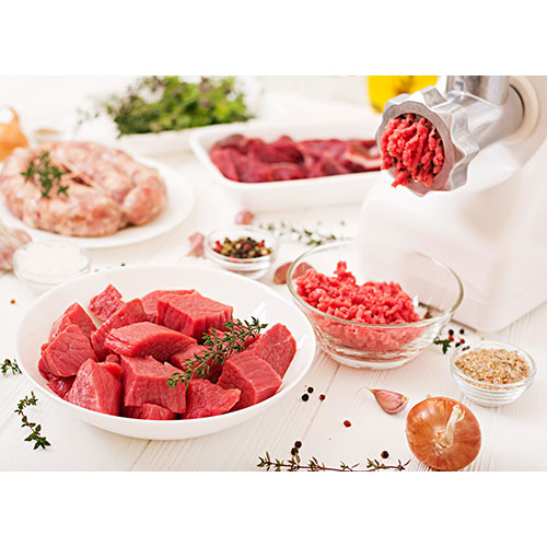 chopped raw meat process preparing forcemeat by means meat grinder homemade sausage ground beef 1 طرح