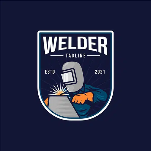 detailed welder logo template 1 تصویر
