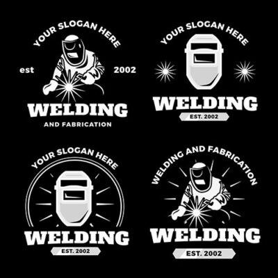 چهار لوگو و آرم آماده جوشکاری و آهنگری