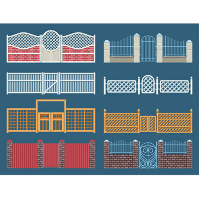 وکتور نرده و حصار خانه ویلا و باغ