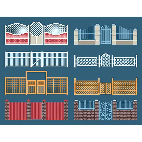 fences gates set 1 وکتور