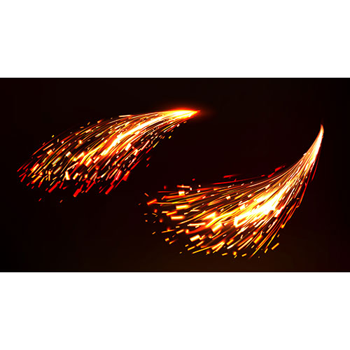 fire sparks metal welding iron cutting 1 اینفوگرافیک-طراحی مسطح-آتش