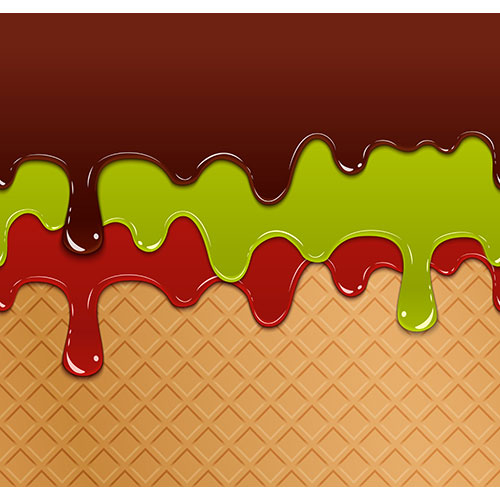 flowing berry jam green jelly chocolate waffle ice cream texture seamless pattern confectionary 1