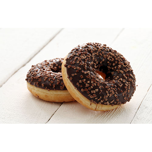 fresh tasty donuts with chocolate glaze 1