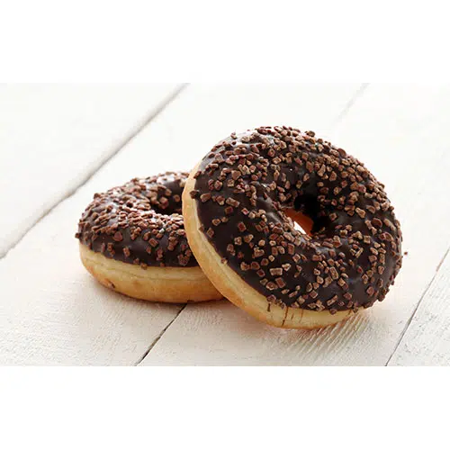 fresh tasty donuts with chocolate glaze 1 تصویر