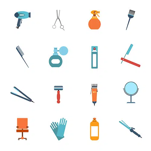 hairdresser items design 1 تصویر