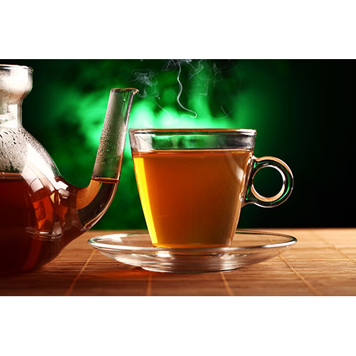 hot green tea glass teapot cup 1 تصویر