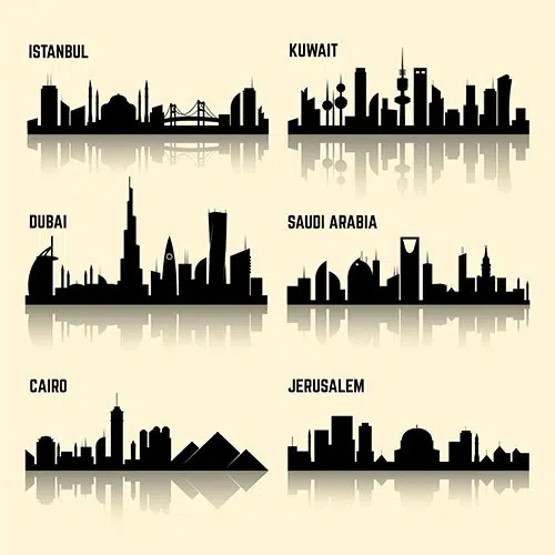 middle east cities set 1 مجموعه