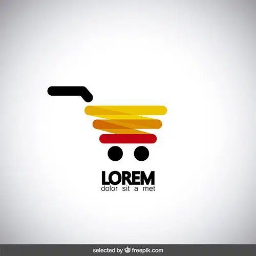 modern shopping cart logo 1 قاب
