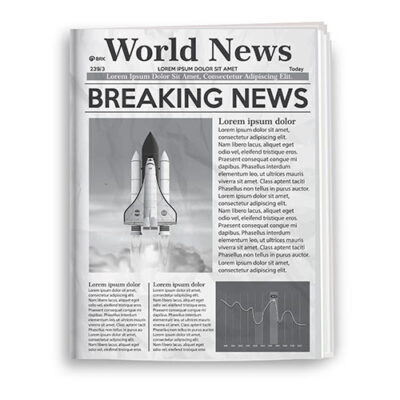 طرح وکتور روزنامه اخبار جهان