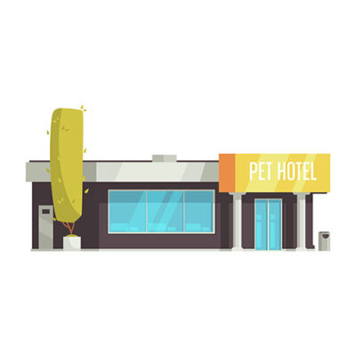 وکتور هتل حیوانات خانگی