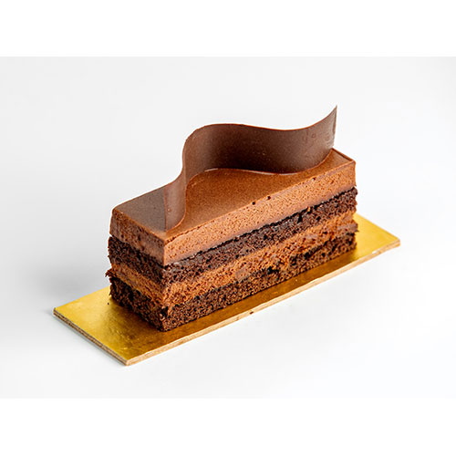 piece cake with caramel chocolade 1