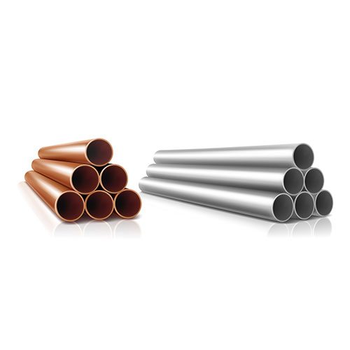 pipes stack straight steel copper cylinders 1 موکاپ پایه شیشه ای استند شفاف نگهدارنده