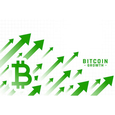 نمودار رشد قیمت بیت کوین