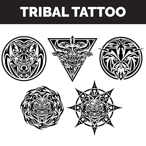 مجموعه خالکوبی های قبیله ای 1 tribal tattoos collection 1 مجموعه