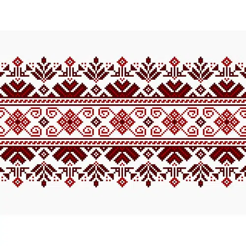طرح سنتی زمینه و گلیم با شکل های هندسی منظم 1 vector illustration ukrainian folk seamless pattern ornament ethnic ornament border element 1 طرح