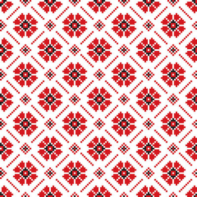 طرح وکتور زمینه گلیم با تم رنگی قرمز و مشکی