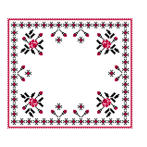 vector illustration ukrainian folk seamless pattern ornament ethnic ornament border element6 1