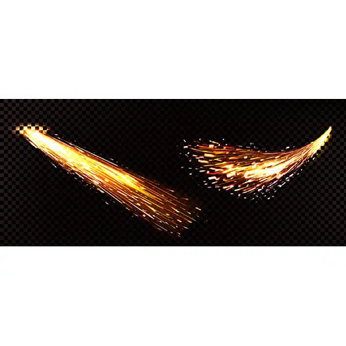 weld sparks isolated transparent 1 مجموعه