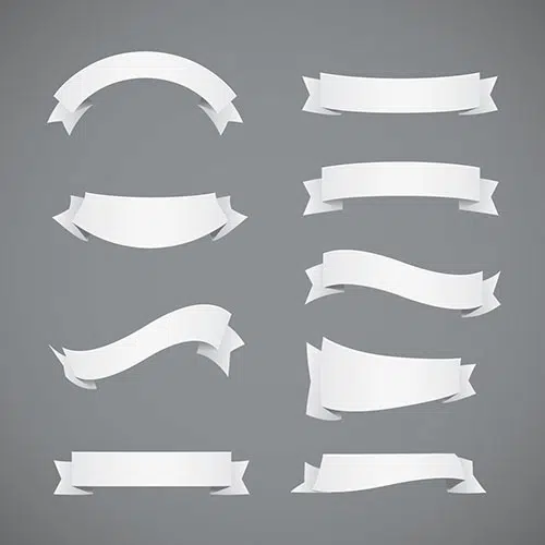 white ribbons collection 1 تصویر