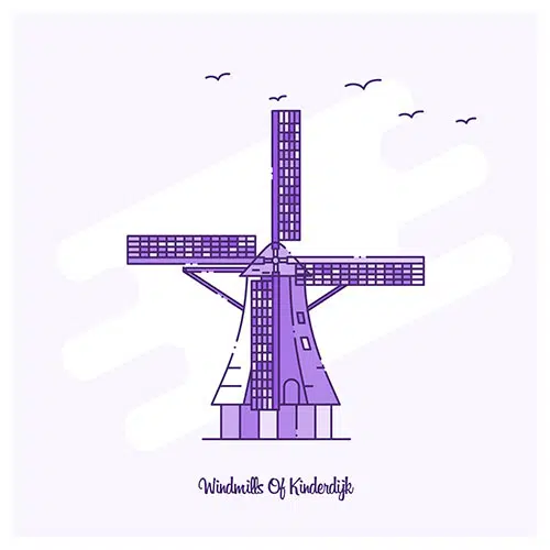 windmills kinderdijk landmark 1 مجموعه