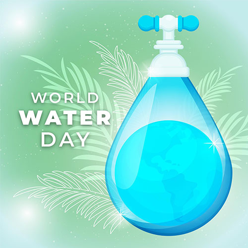 world water day 1 رمز ارز - طلایی - نقره - با - بیت کوین - لایت کوین - اتریوم - نماد - پس زمینه سفید