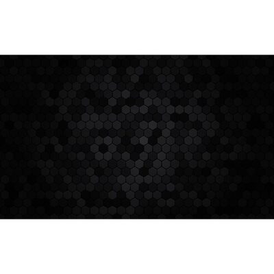 طرح وکتور پس زمینه مشکی با اشکال هندسی شش ضلعی