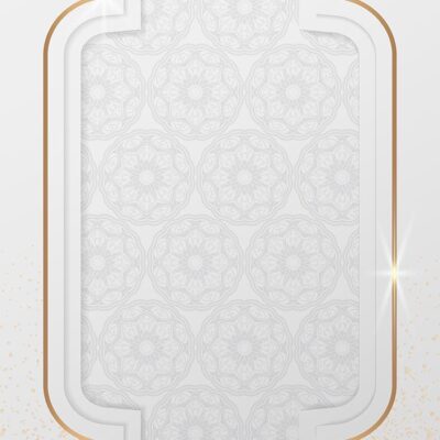 فریم و قاب خالی با زمینه اشکلا هندسی و نوار طلایی