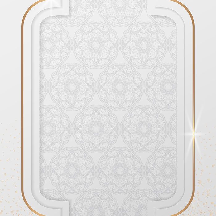 arabic pattern shiny gold frame 1 لوگو دیزاین طرح بال