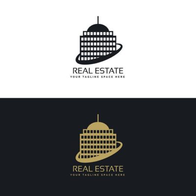 لوگو و آرم مشاور و بنگاه مسکن طلایی و مشکی