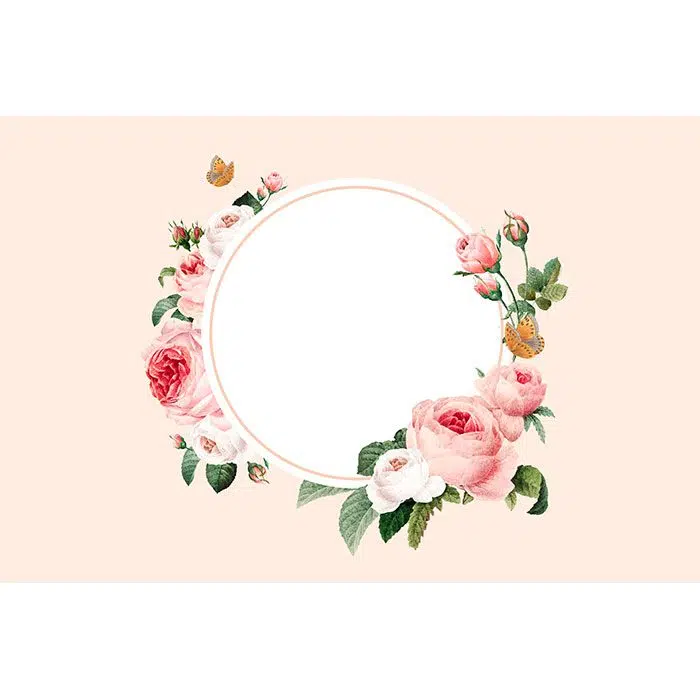 blank floral round frame vector 1 آجر-بافت-پس زمینه
