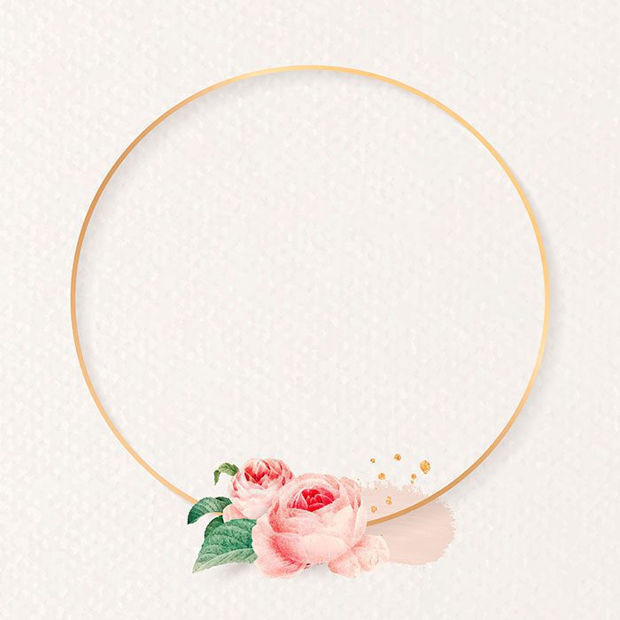 blank floral round frame vector flower 1 آیکون چرخ دنده 9