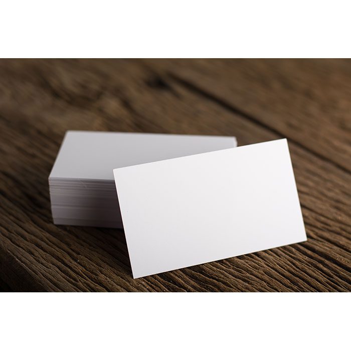 blank white business card presentation corporate identity wood background 1
