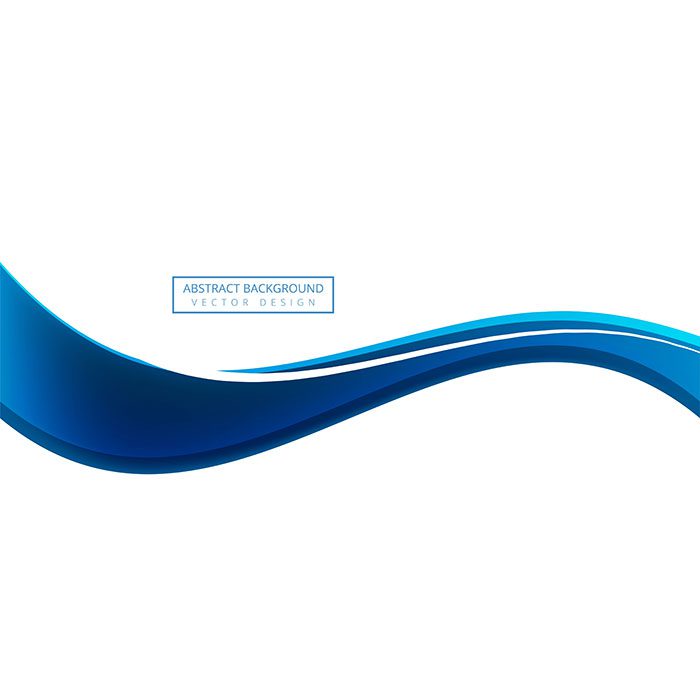 blue creative business wave banner background 1 مفهوم طراحی وب مدرن با طراحی مسطح