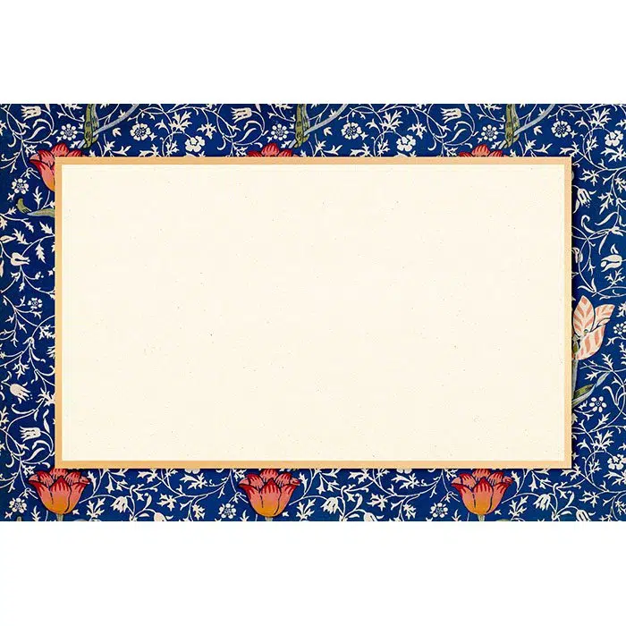 bohemian fabric frame vector william morris pattern 1 بوهمی-پارچه-قاب-وکتور-الگوی ویلیام موریس
