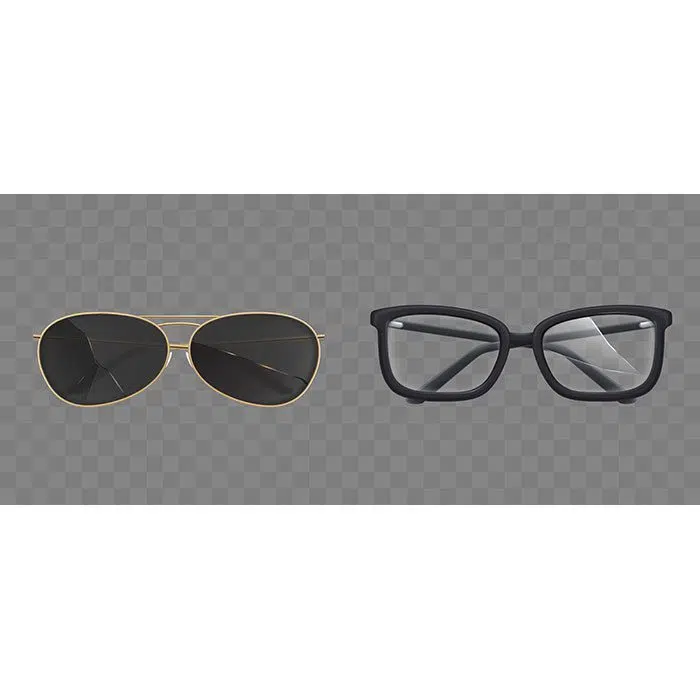 broken eyeglasses sunglasses goggles set 1 مجموعه-کارت-ویزیت-وکتور-تصویر-eps20