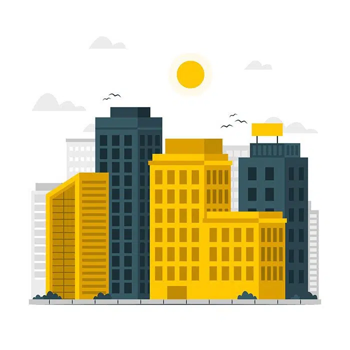 building concept illustration 1 نقطه-چراغ-پس زمینه-مفهوم