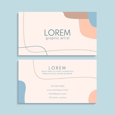 طرح لایه باز کارت ویزیت دو طرفه