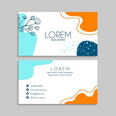 طرح آماده کارت ویزیت به صورت لایه باز